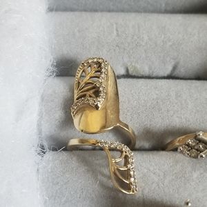 10k gold nail ring